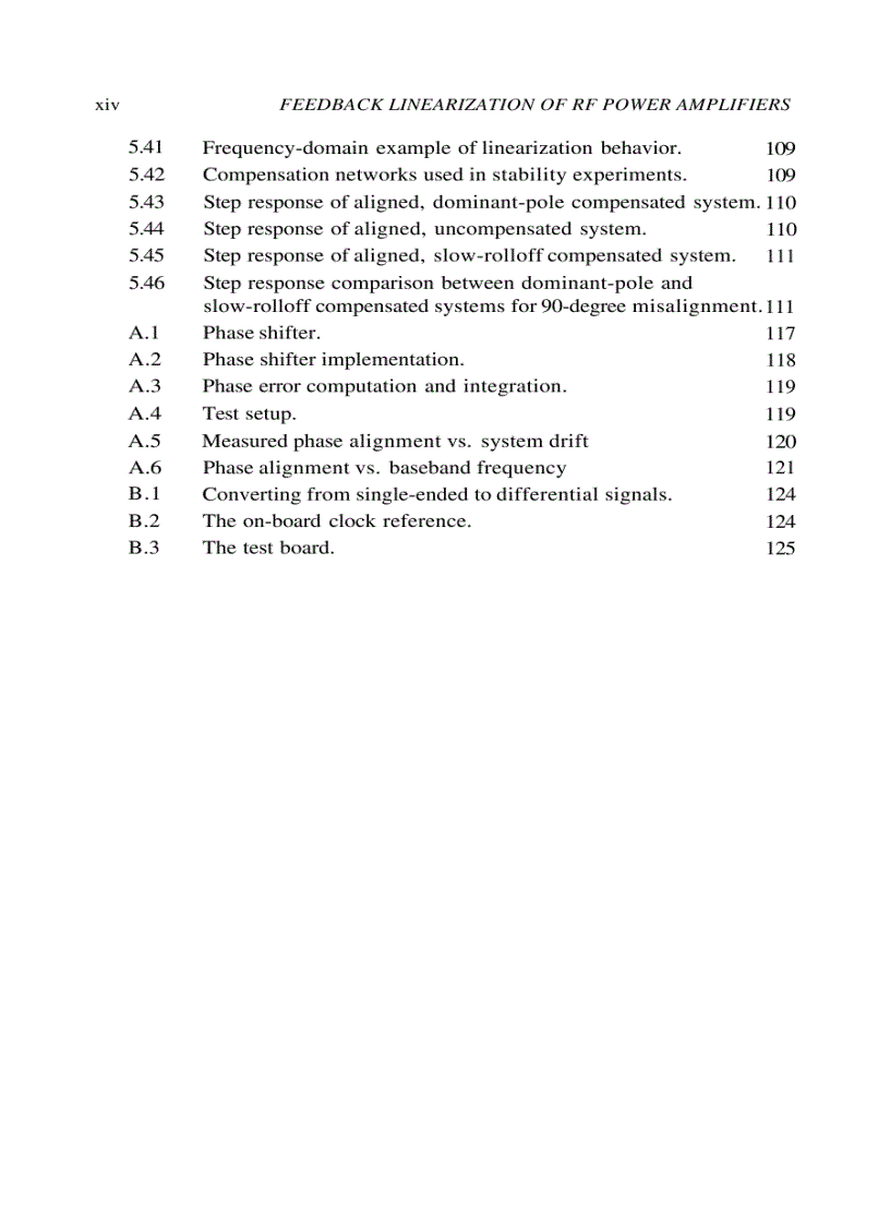 image for page Feedback Linearization of RF Power Amplifiers