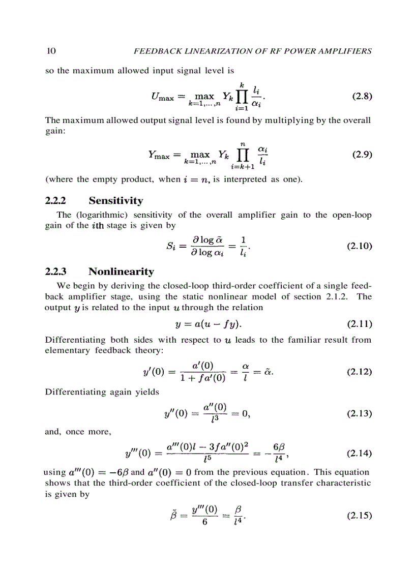 image for page Feedback Linearization of RF Power Amplifiers