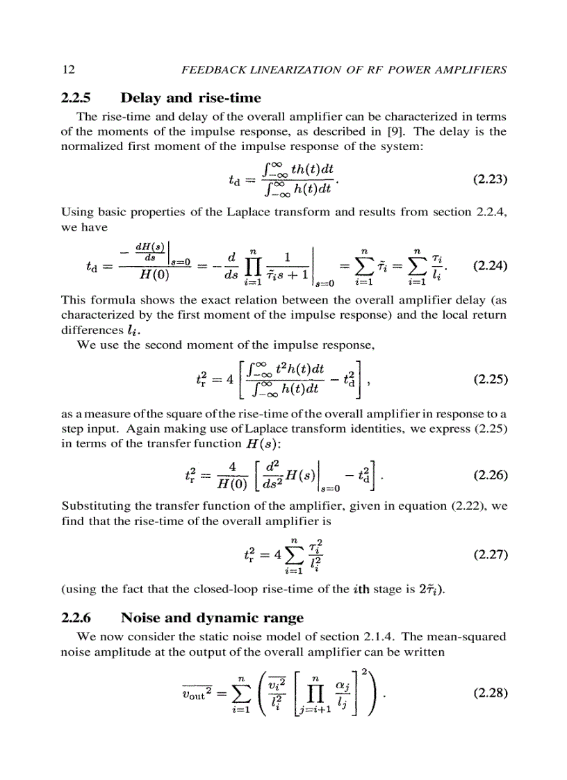 image for page Feedback Linearization of RF Power Amplifiers