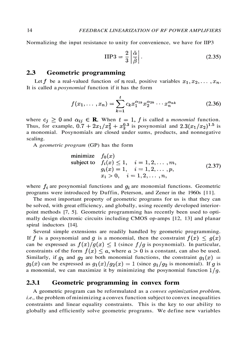 image for page Feedback Linearization of RF Power Amplifiers