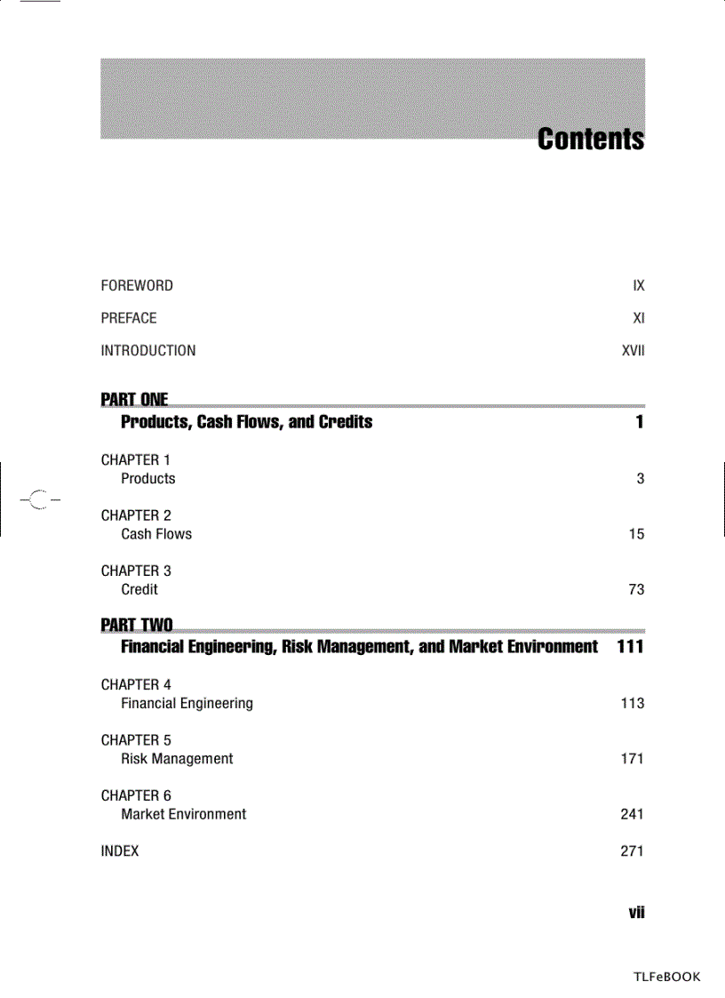 image for page Financial Engineering Principles A Unified Theory for Financial Product Analysis And Valuation