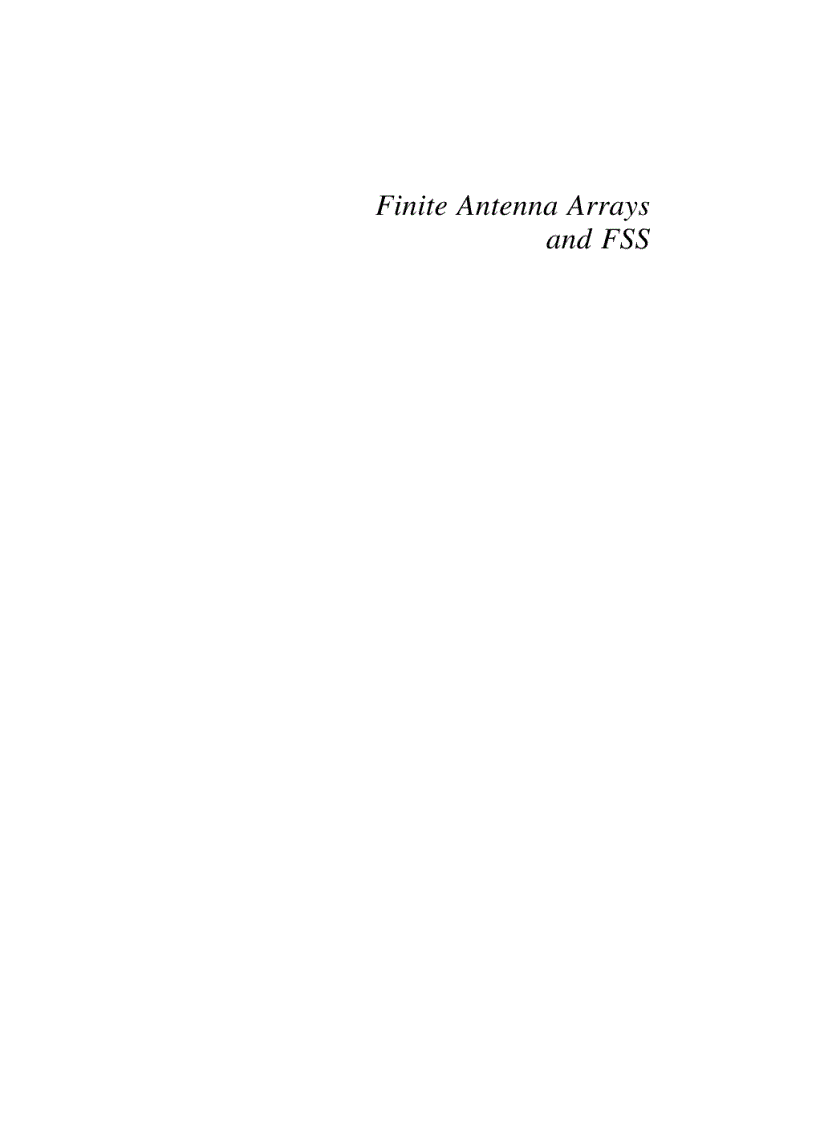 image for page Finite Antenna Arrays and FSS