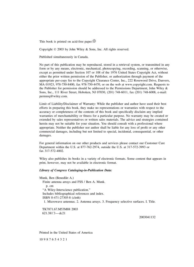 image for page Finite Antenna Arrays and FSS