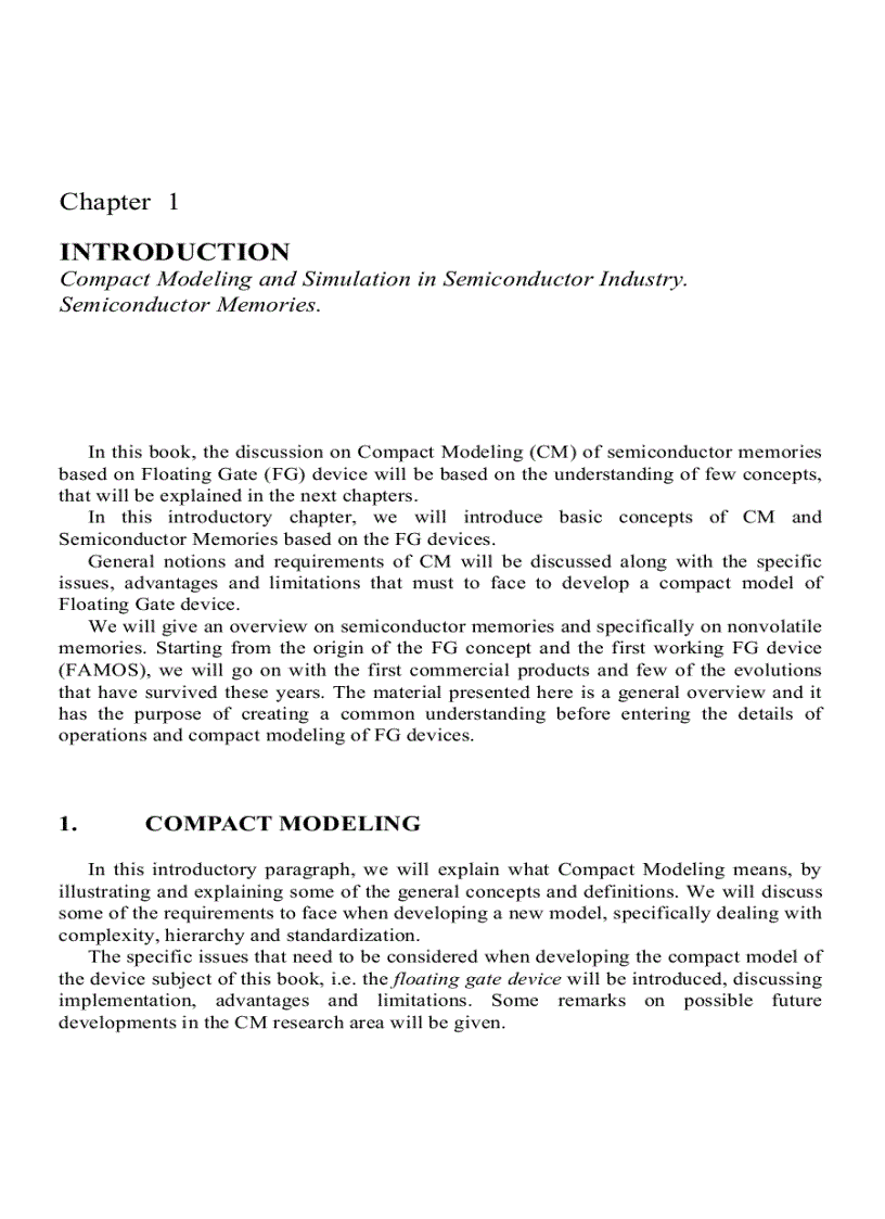 image for page Floating Gate Devices Operation and Compact Modeling