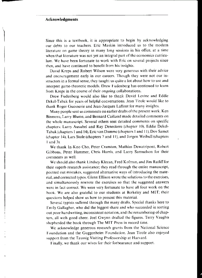 image for page Game Theory Drew Fudenberg