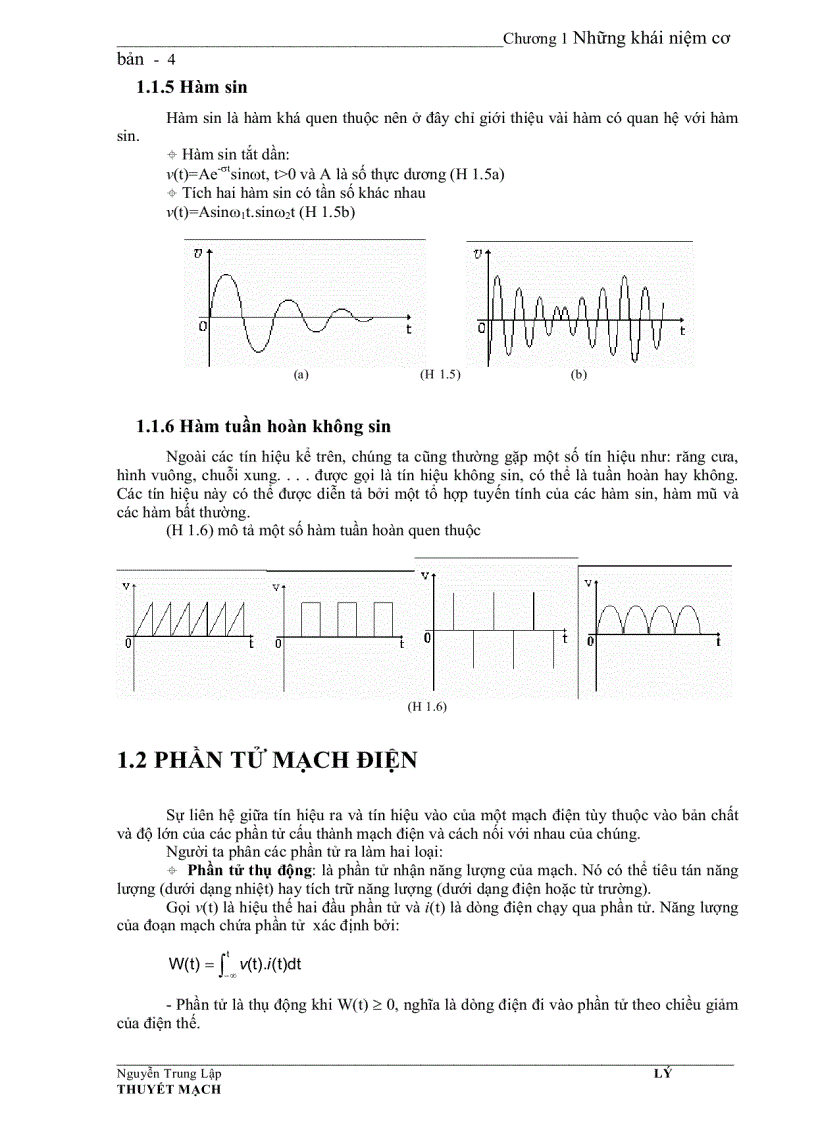 image for page Giáo Trình Lý Thuyết Mạch