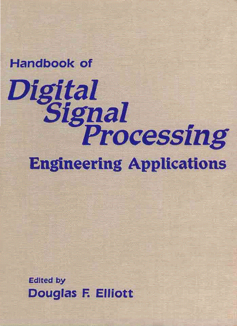image for page Handbook of Digital Signal Processing Engineering Applications