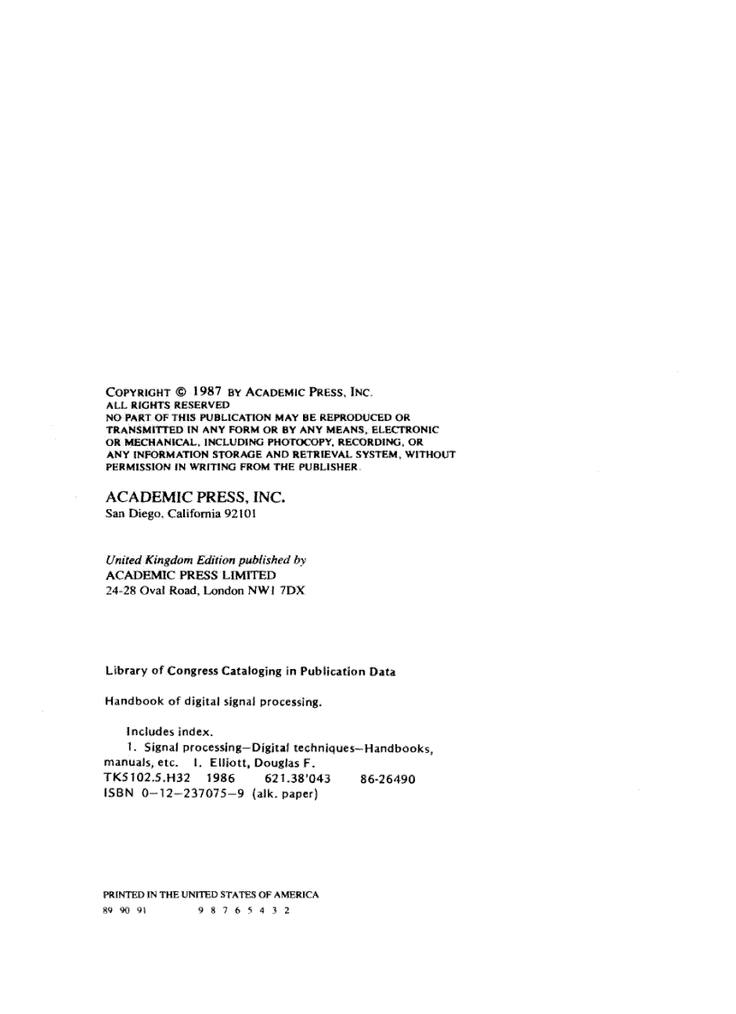image for page Handbook of Digital Signal Processing Engineering Applications