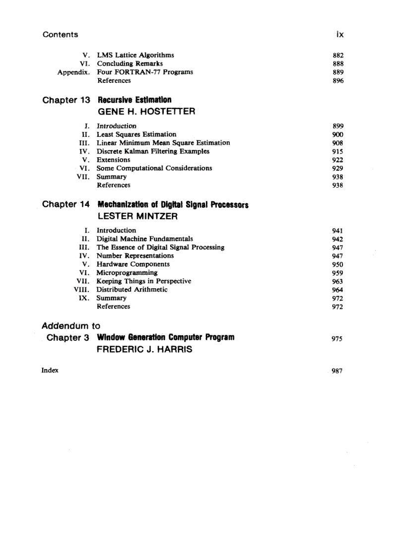 image for page Handbook of Digital Signal Processing Engineering Applications