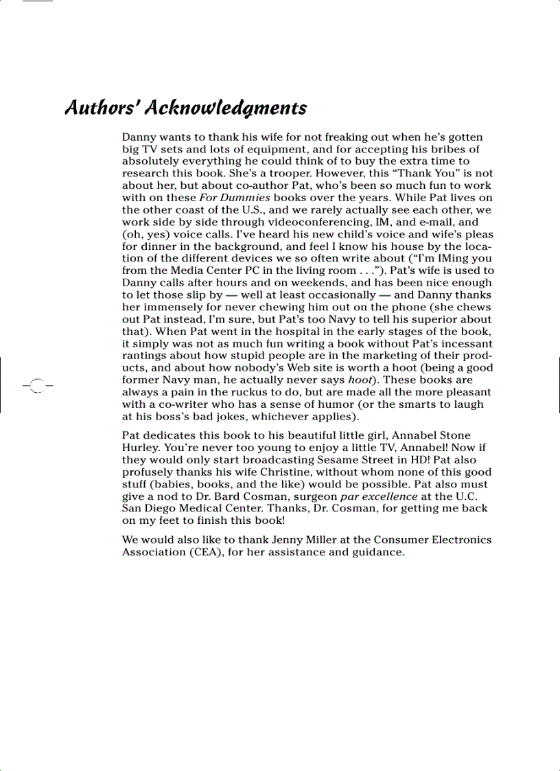 image for page HDTV For Dummies