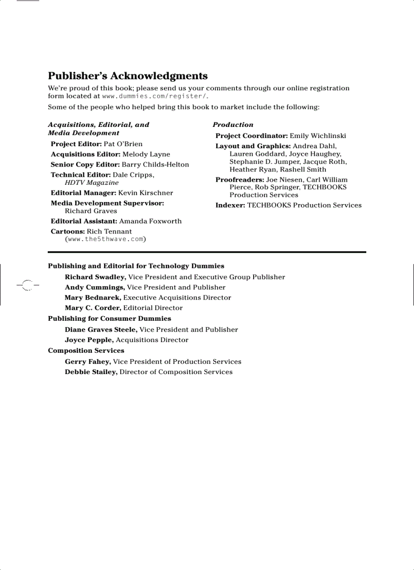 image for page HDTV For Dummies