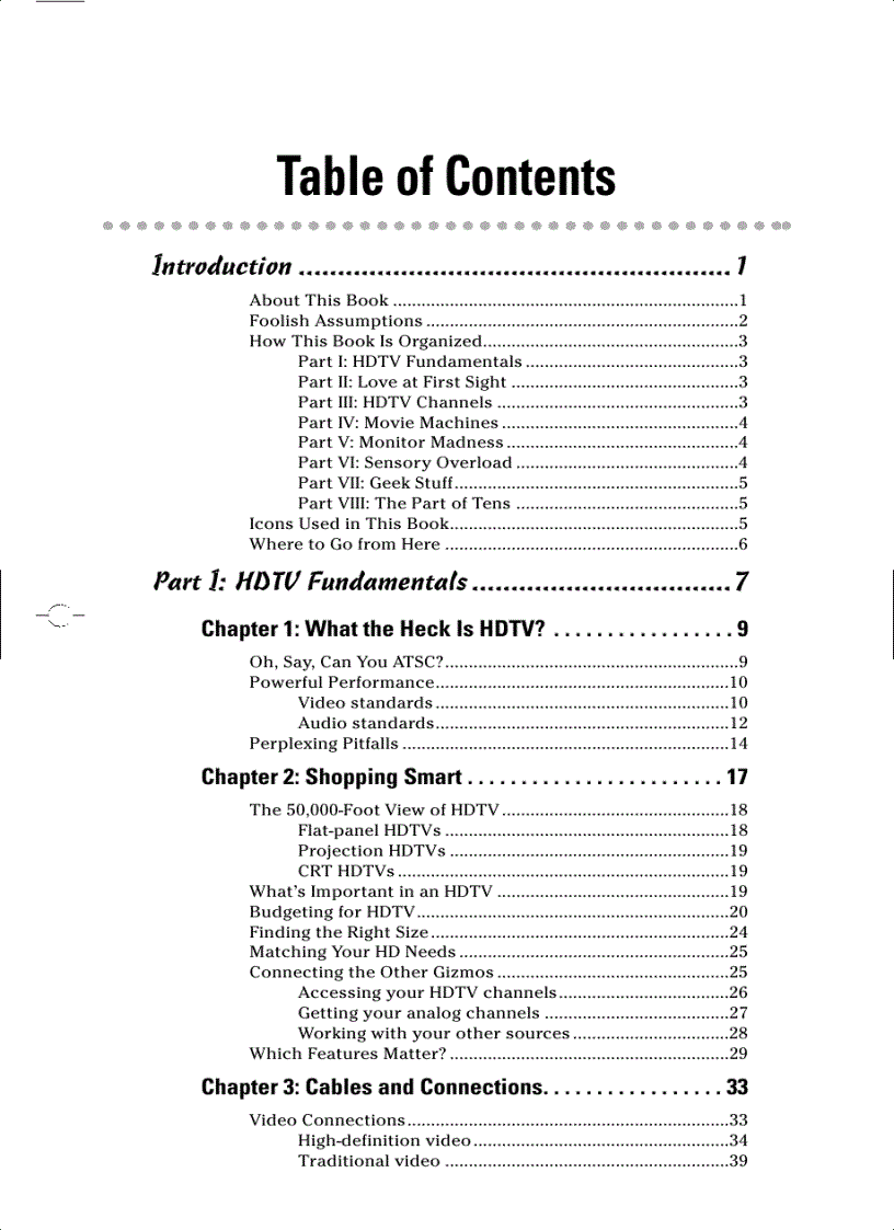 image for page HDTV For Dummies