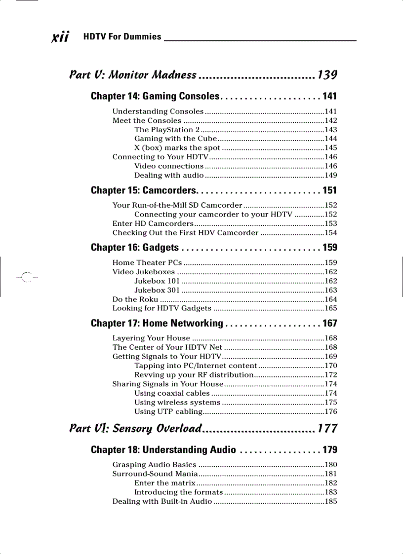 image for page HDTV For Dummies