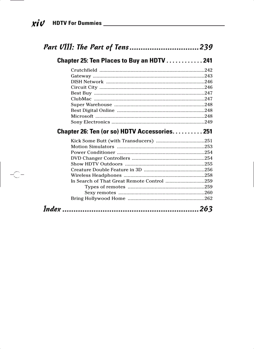 image for page HDTV For Dummies
