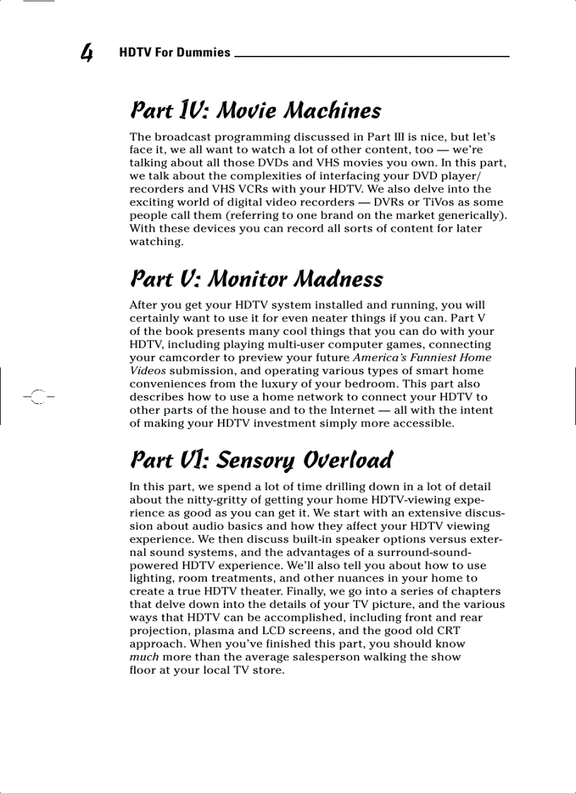 image for page HDTV For Dummies