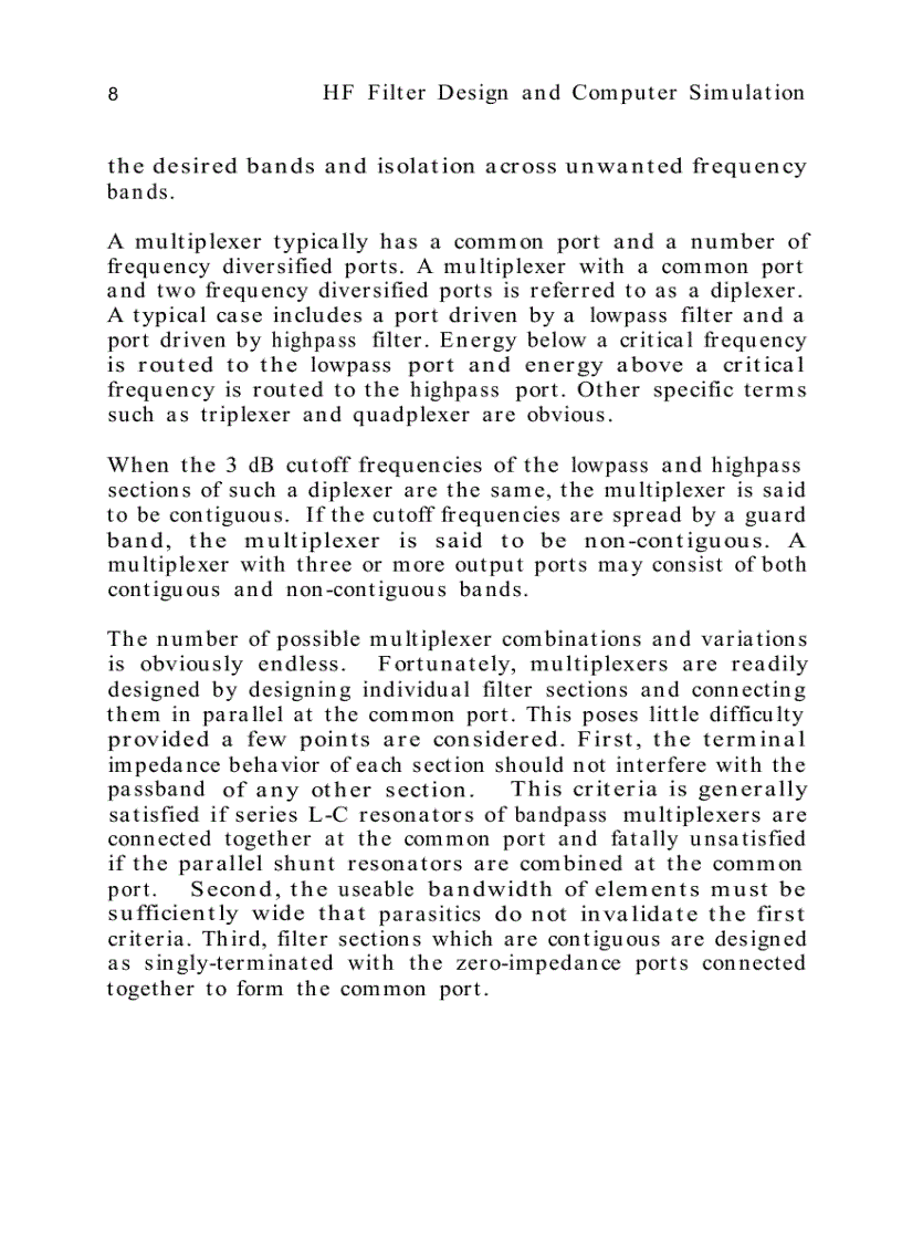 image for page HF Filter Design and Computer Simulation