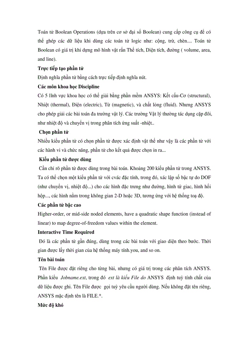 image for page Hướng dẫn ANSYS Phần 2