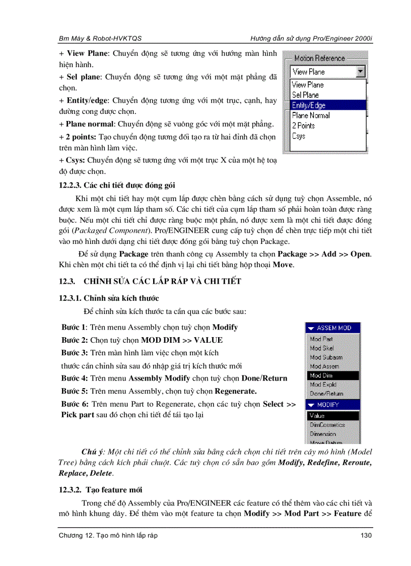 image for page Hướng dẫn sử dụng Pro Engineer 2000i
