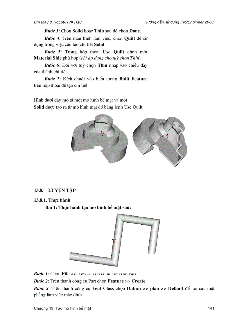 image for page Hướng dẫn sử dụng Pro Engineer 2000i