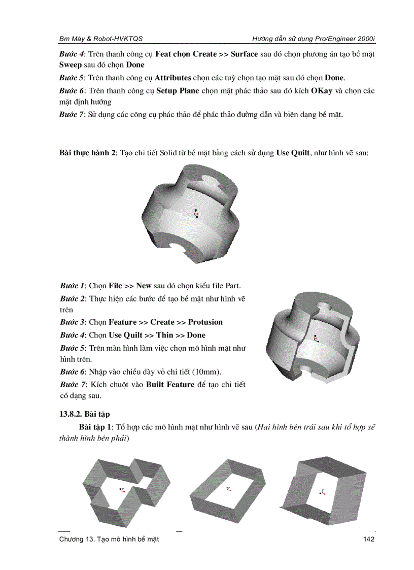 image for page Hướng dẫn sử dụng Pro Engineer 2000i