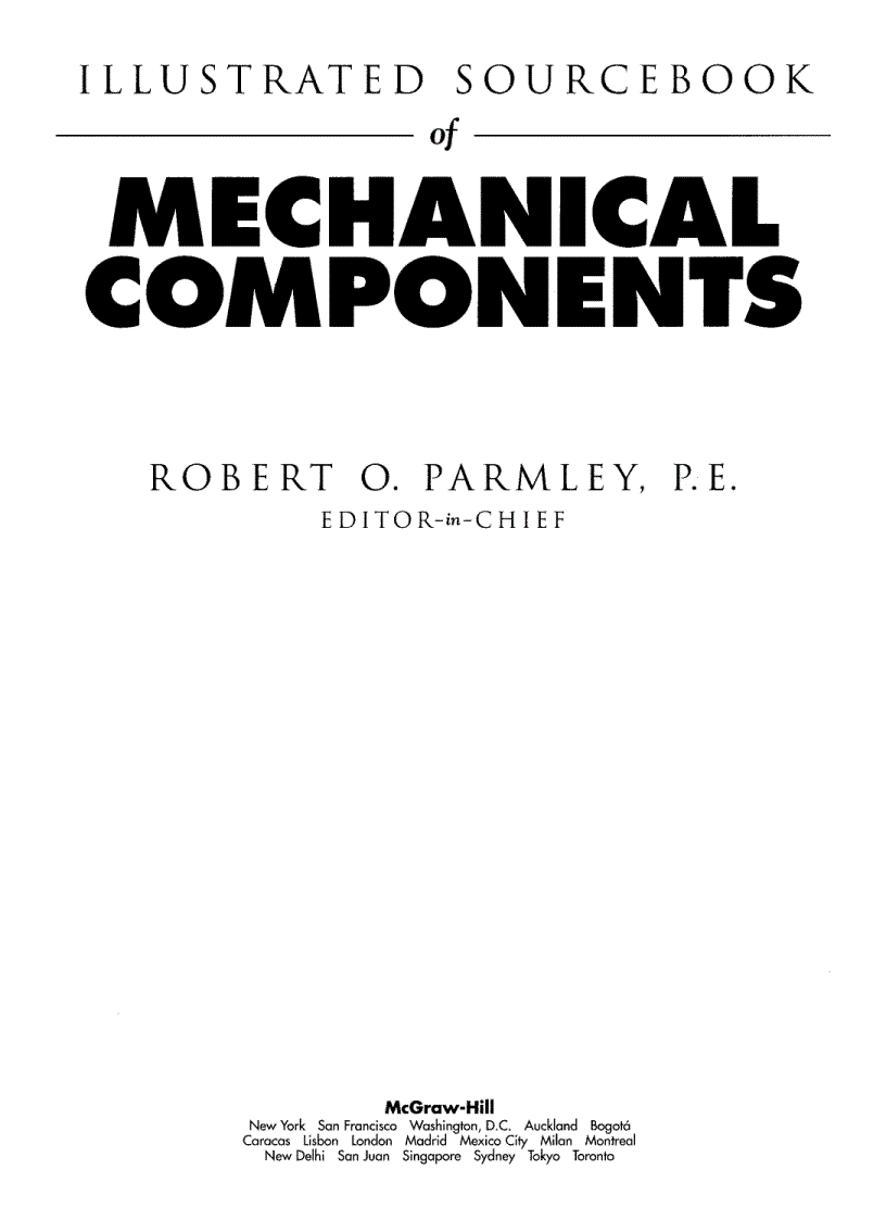 image for page Illustrated Sourcebook of Mechanical Components