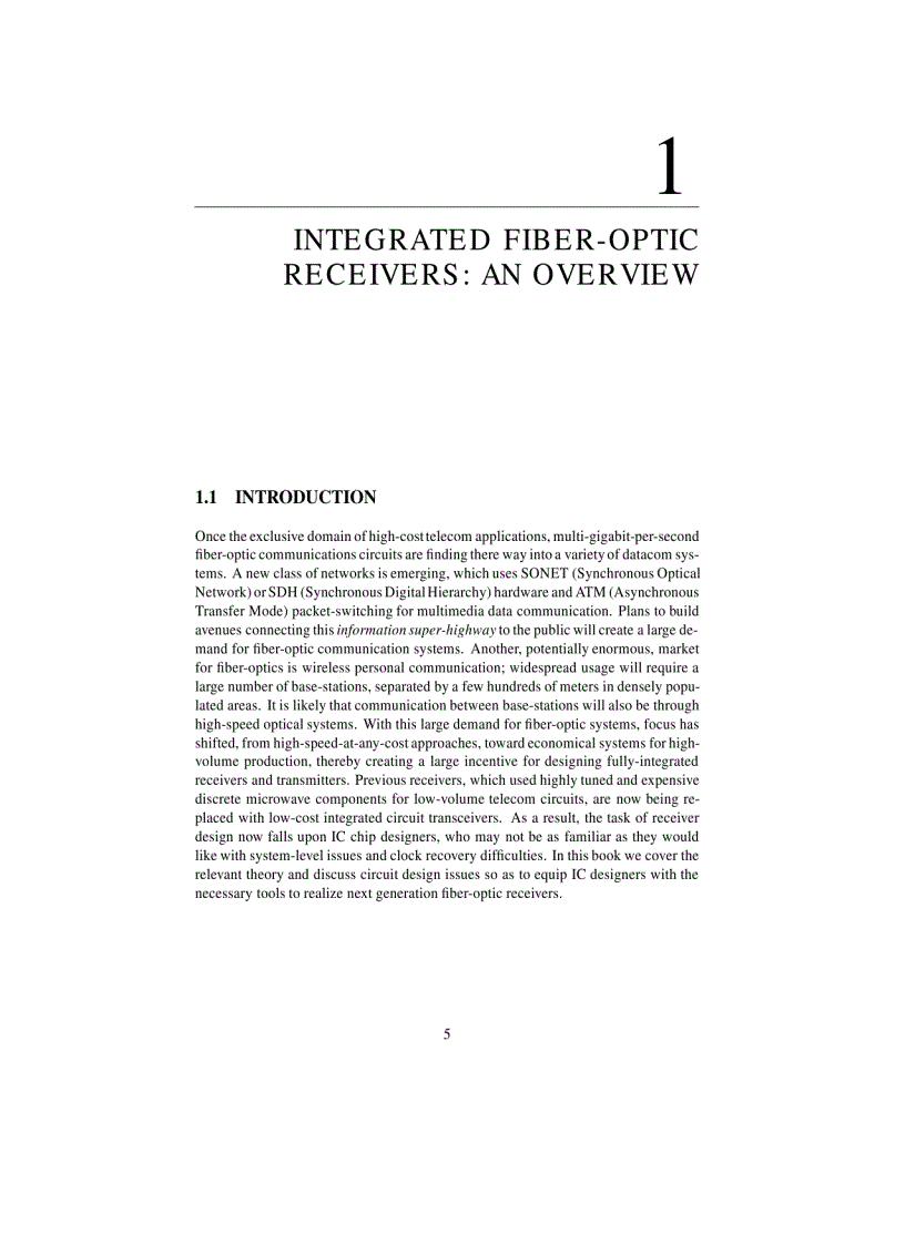 image for page Integrated Fiber Optic Receivers