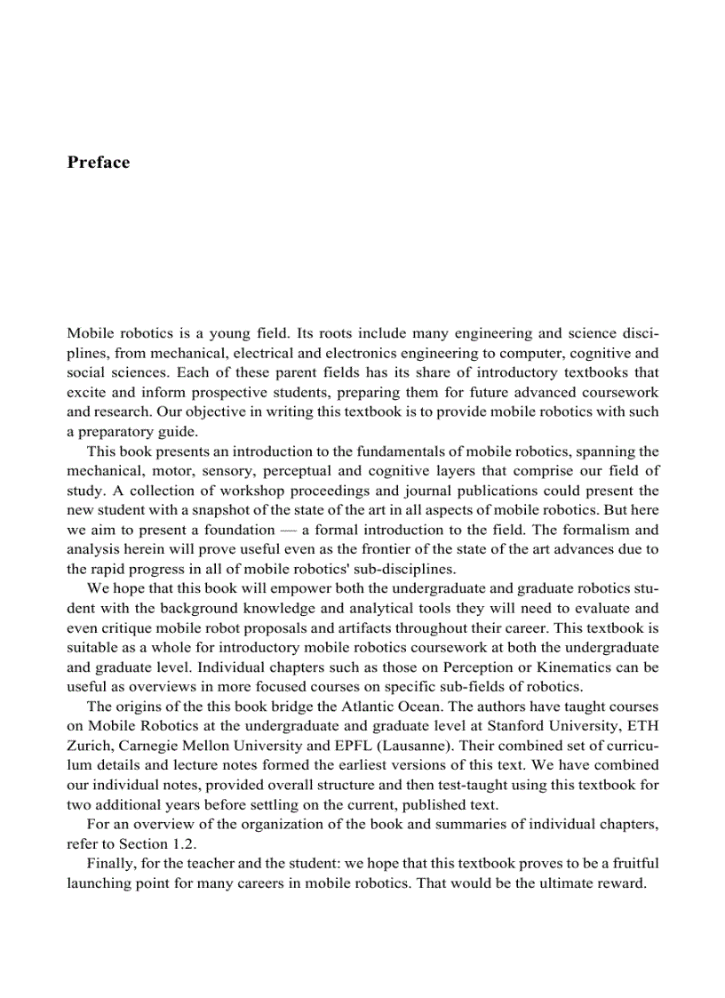 image for page Introduction to Autonomous Mobile Robots