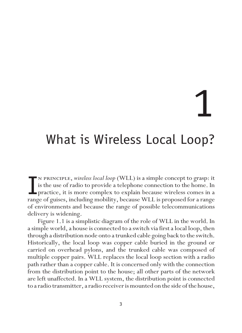 image for page Introduction to Wireless Local Loop