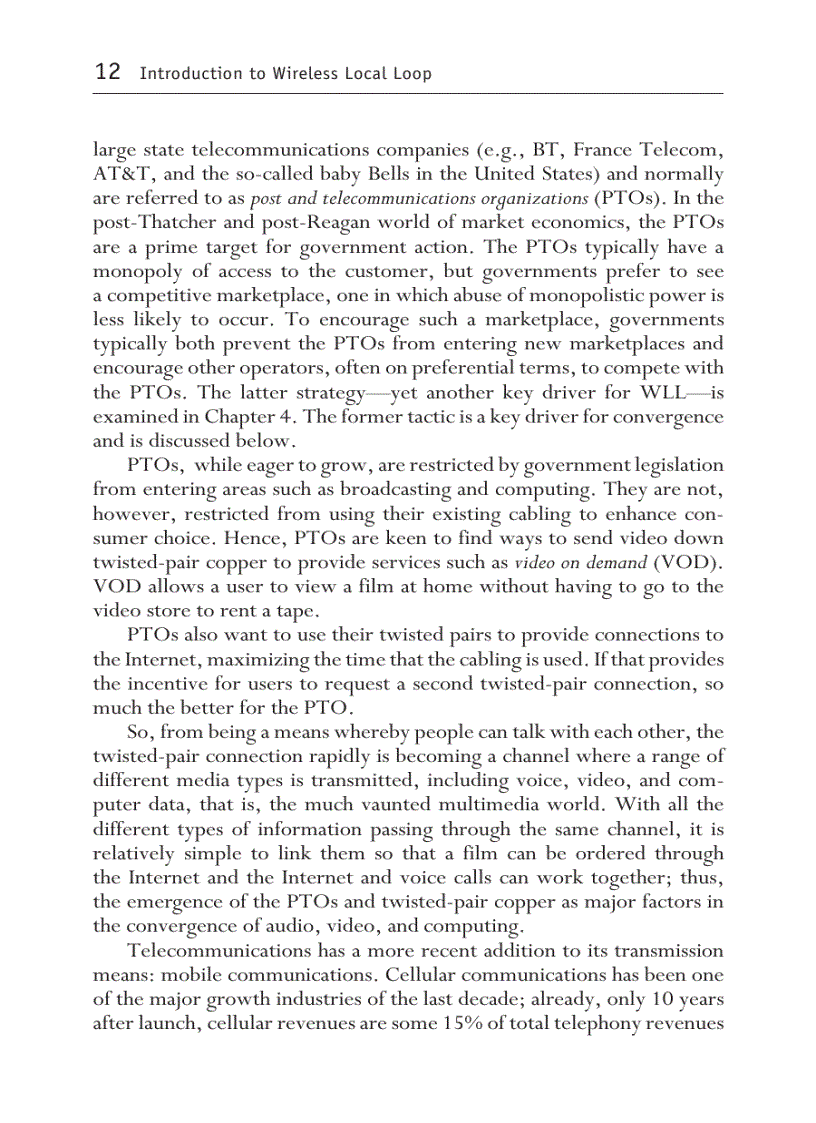 image for page Introduction to Wireless Local Loop