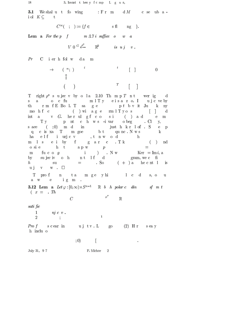 image for page Isometric Actions of Lie Groups and Invariants jnl article