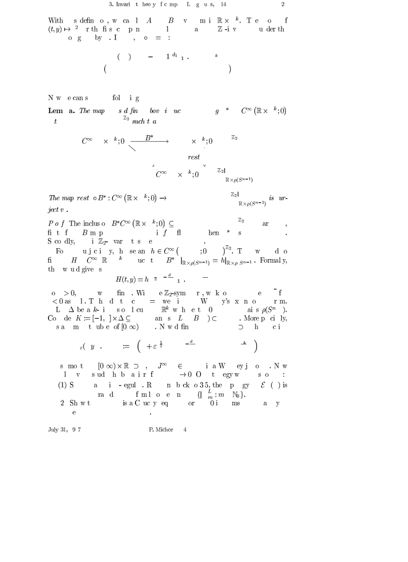 image for page Isometric Actions of Lie Groups and Invariants jnl article