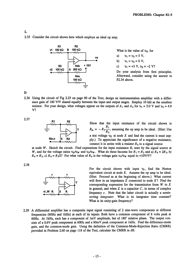 image for page KC s Problems and Solutions for Microelectronic Circuits Fourth Edition