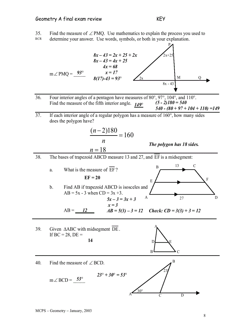 image for page Key Geometry A Review 2003