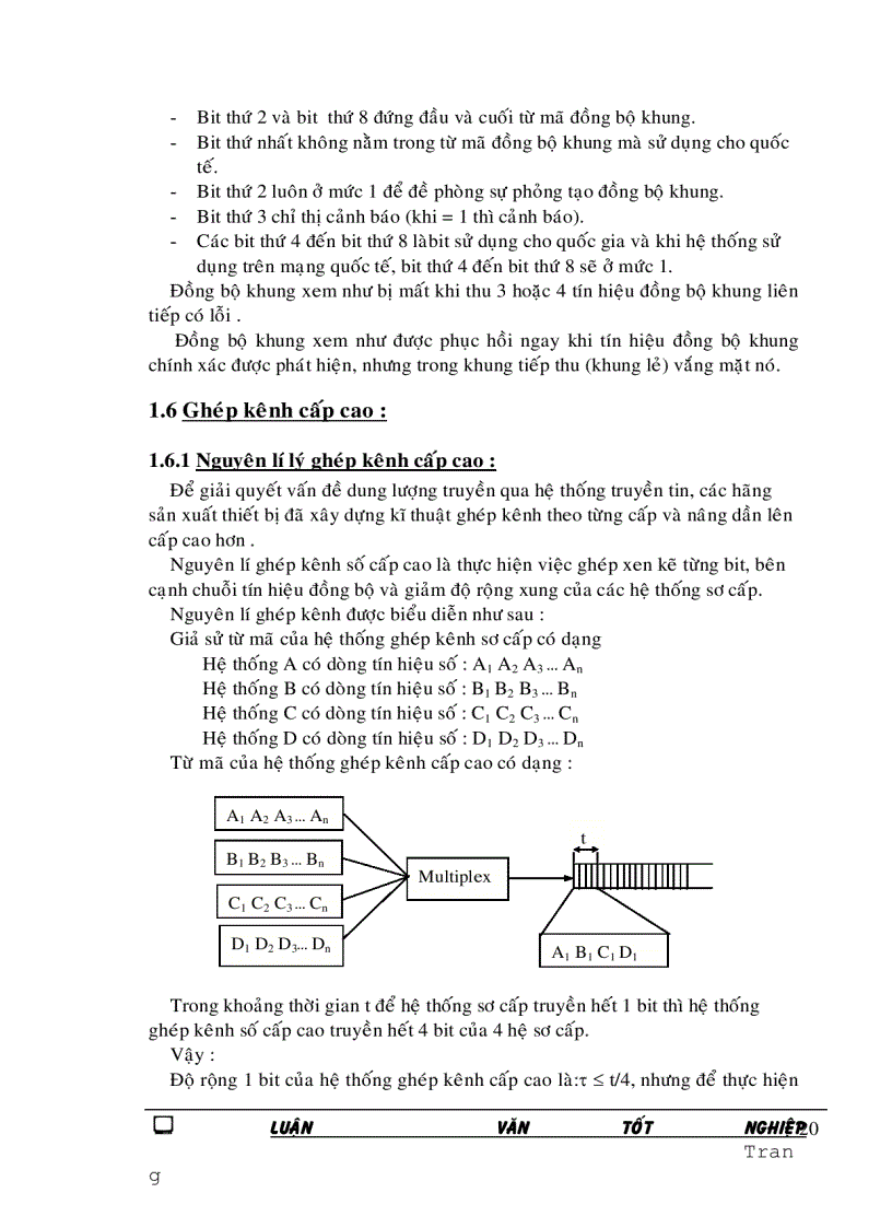 image for page Khảo sát hệ thông ghép kênh