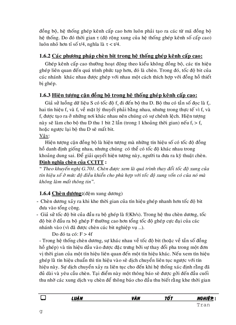 image for page Khảo sát hệ thông ghép kênh