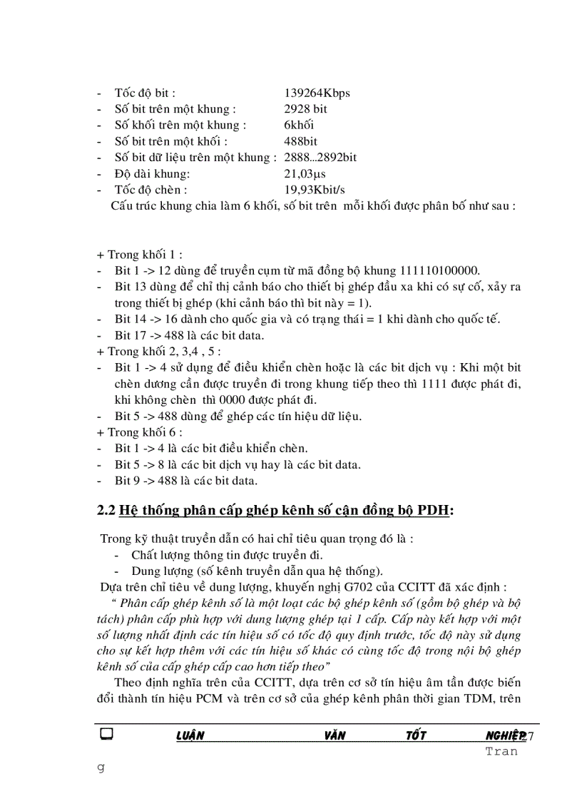 image for page Khảo sát hệ thông ghép kênh