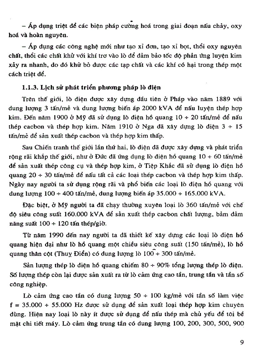 image for page Kỹ thuật lò điện luyện thép