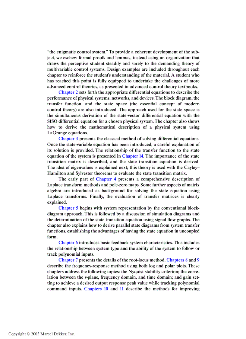 image for page Linear Control System Analysis and Design Fifth Edition Revised and Expanded