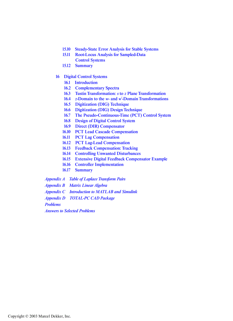 image for page Linear Control System Analysis and Design Fifth Edition Revised and Expanded