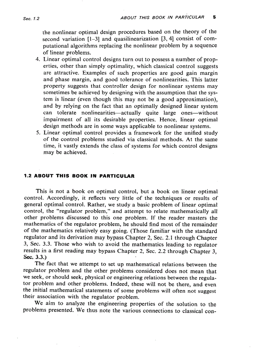 image for page Linear Optimal Control