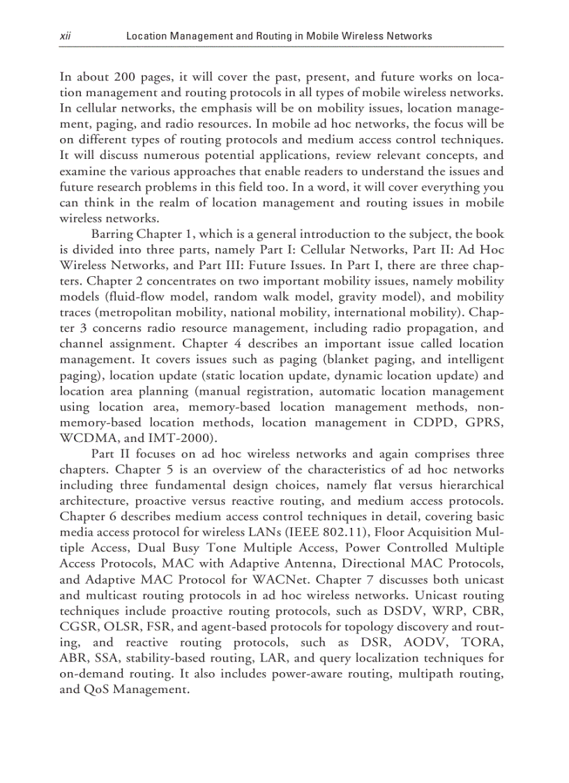 image for page Location Management and Routing in Mobile Wireless Networks