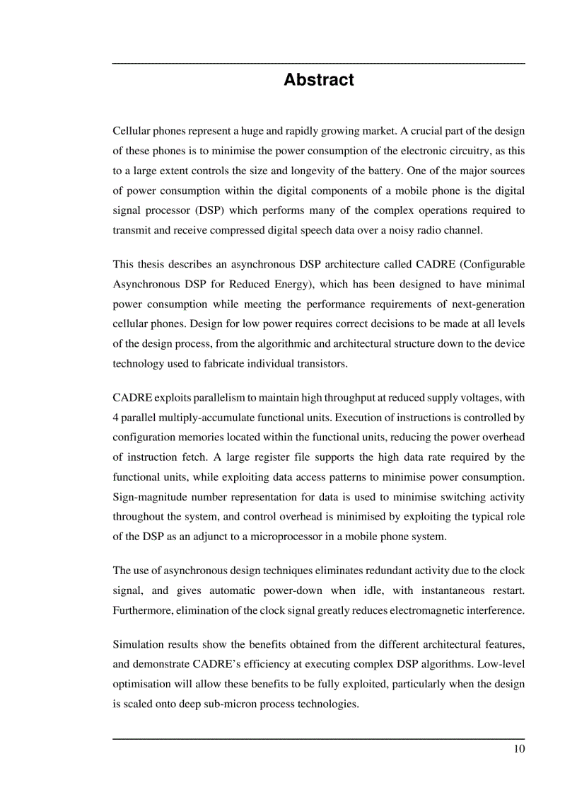 image for page Low Power Asynchronous DSP