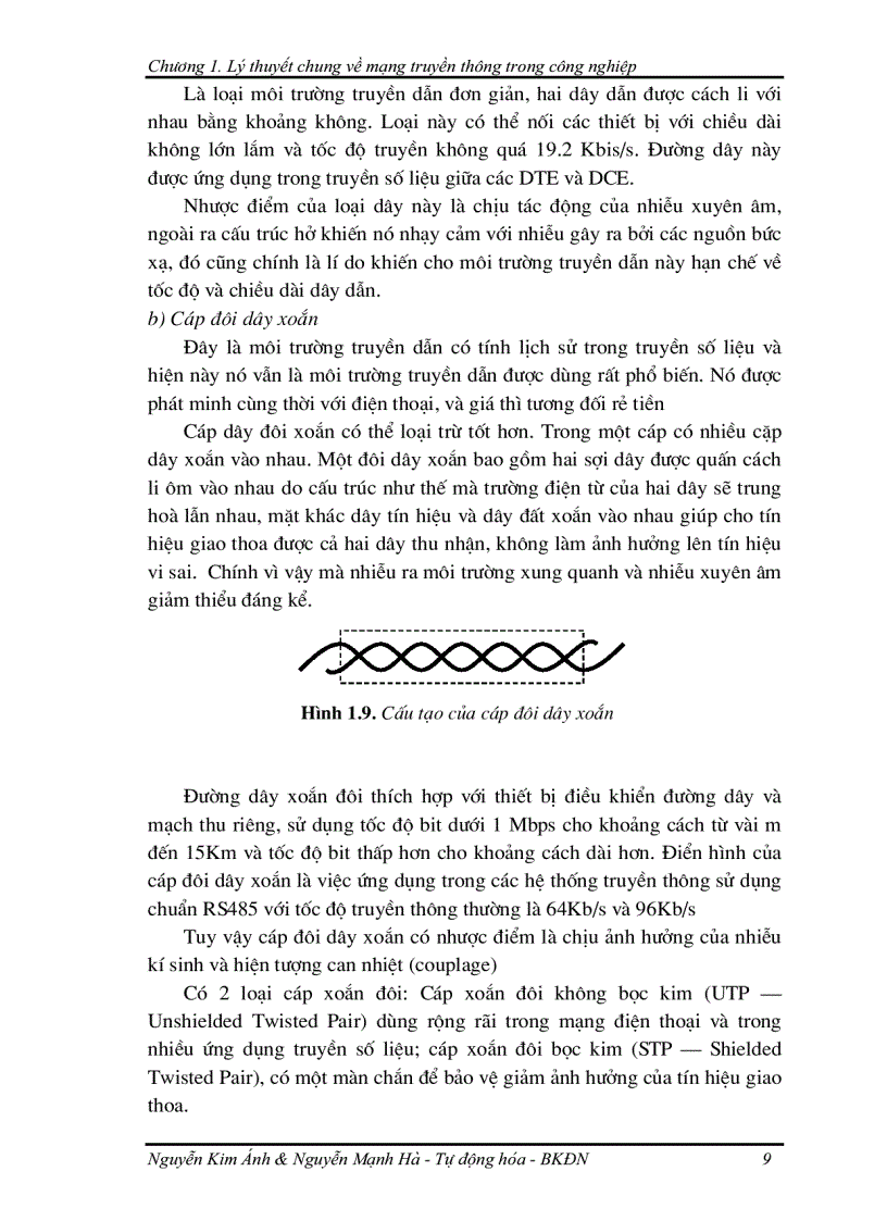 image for page Lý thuyết chung về mạng truyền thông trong công nghiệp