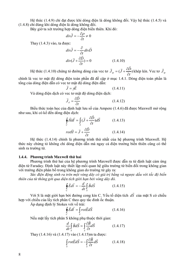 image for page Lý Thuyết Trường Điện Từ và Siêu Cao Tần