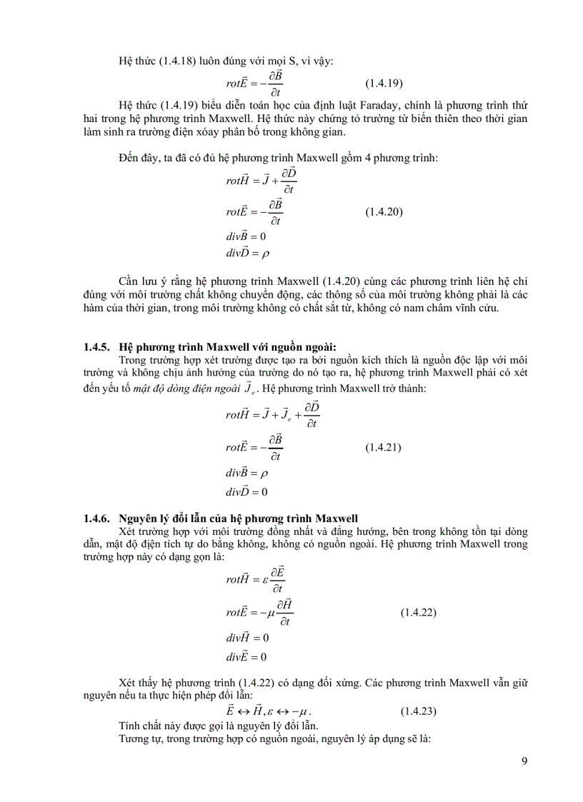 image for page Lý Thuyết Trường Điện Từ và Siêu Cao Tần