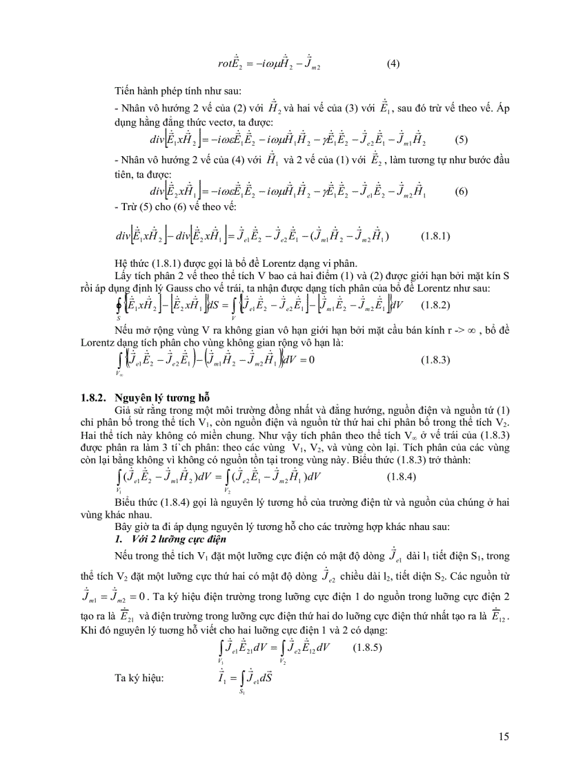 image for page Lý Thuyết Trường Điện Từ và Siêu Cao Tần