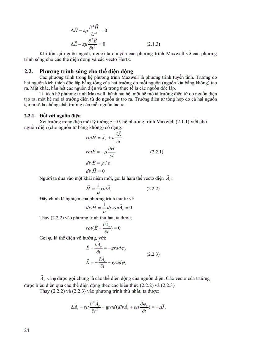 image for page Lý Thuyết Trường Điện Từ và Siêu Cao Tần