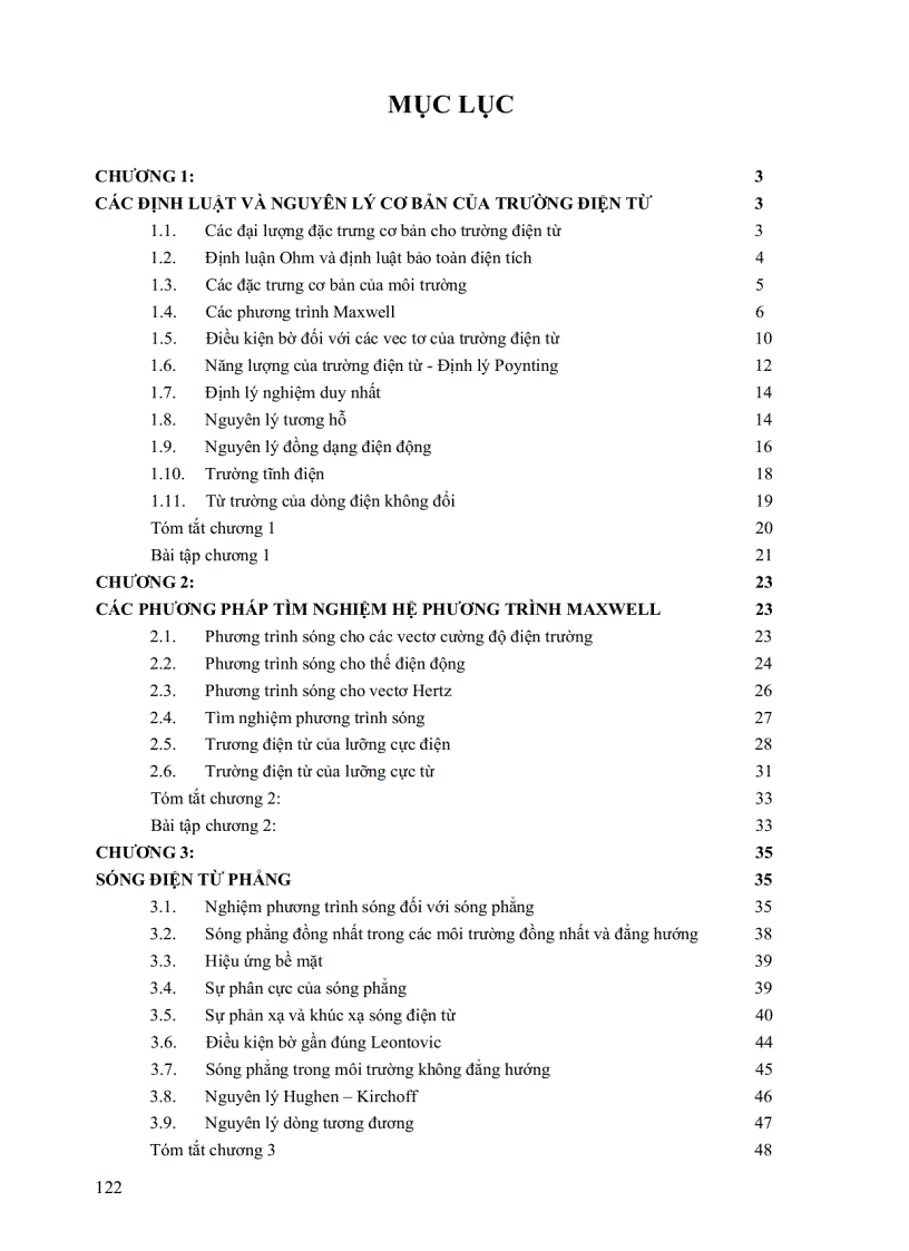 image for page Lý Thuyết Trường Điện Từ và Siêu Cao Tần