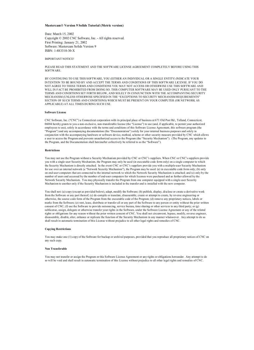 image for page Mastercam 9 Solids Tutorial