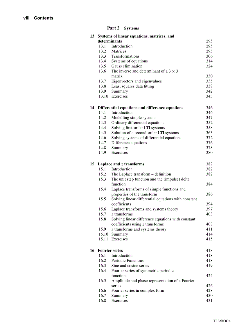 image for page Mathematics for Electrical Engineering and Computing